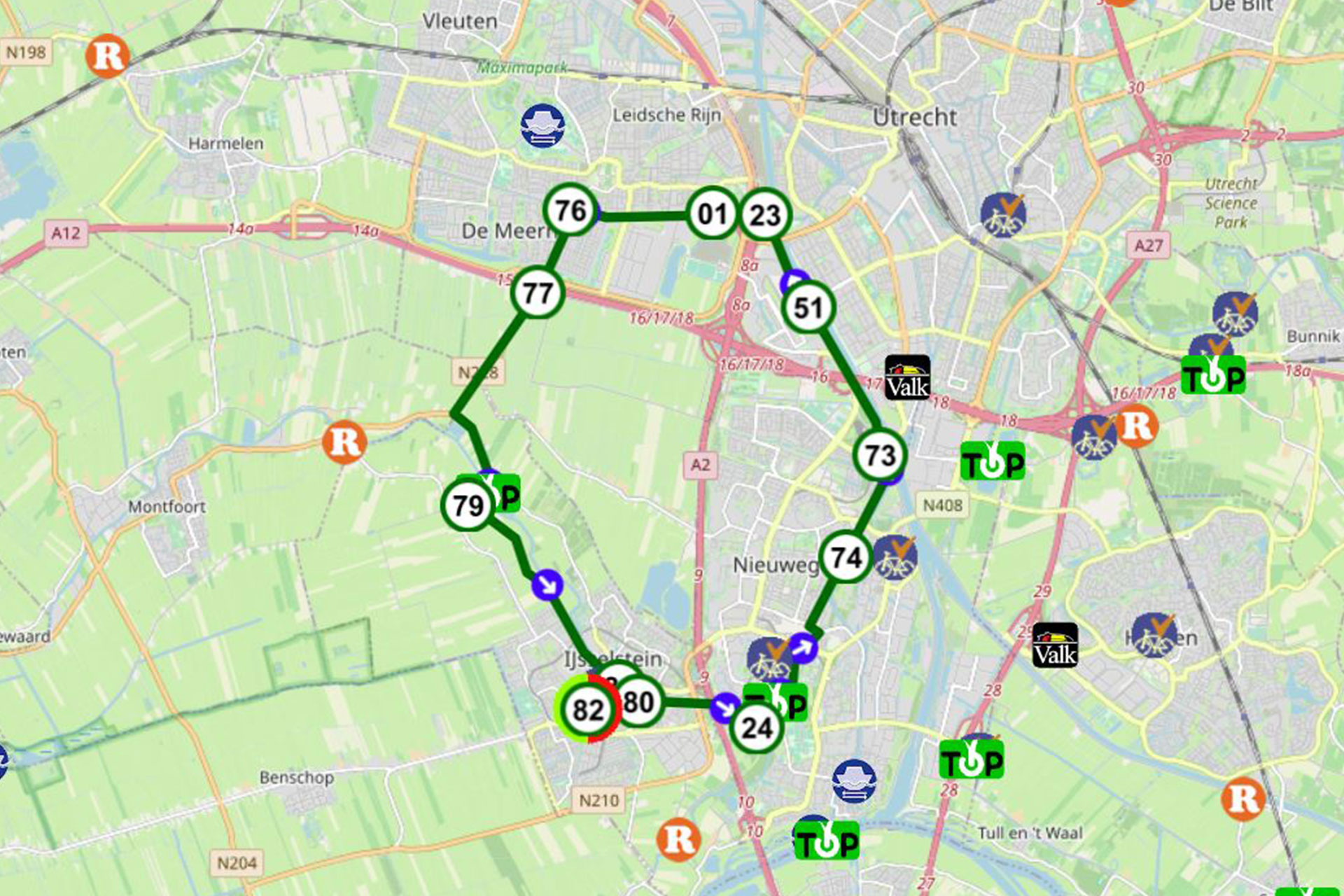 Rondje IJsselstein noord